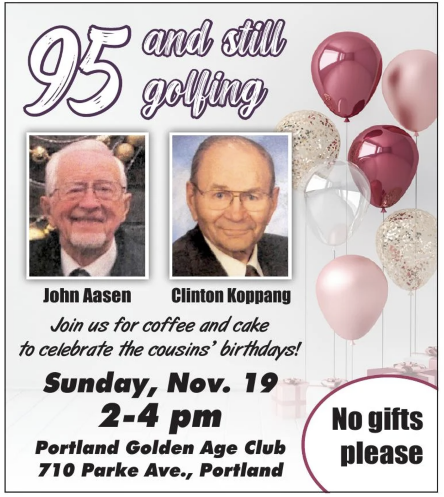 95 and Still Going Strong Birthday Celebration @ Portland Golden Age Club
